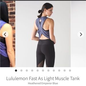 Lululemon Fast As Light Muscle Tank size 8
